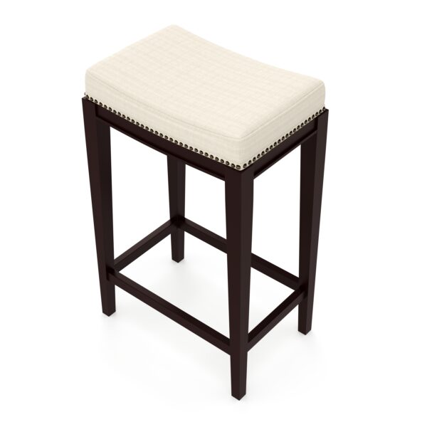 Barhocker ALONSO beige/dunkelbraun – Bild 3