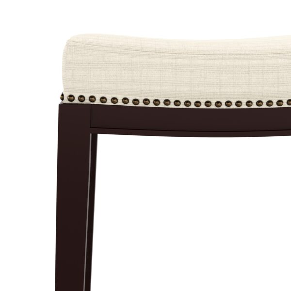 Barhocker ALONSO beige/dunkelbraun – Bild 5