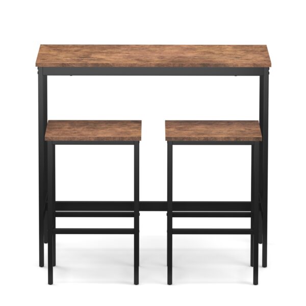 Bartisch mit Barhocker Set Vintage BONITA 100 x 40 x 90 cm – Bild 3
