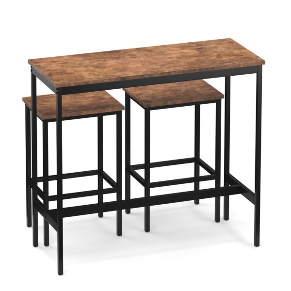 Bartisch mit Barhocker Set Vintage BONITA 100 x 40 x 90 cm – Bild 4