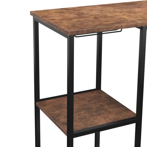 Bartisch mit Barhocker Set Vintage BONITA 120 x 40 x 91 cm – Bild 8