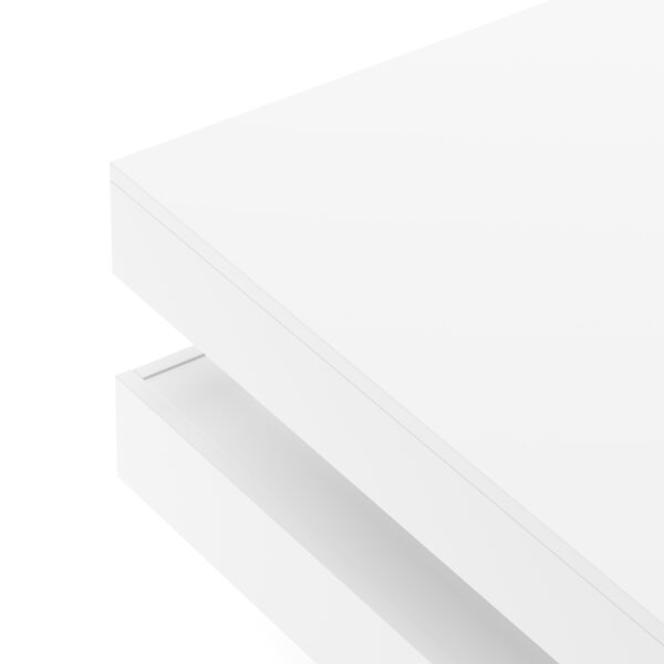 Beistelltisch ELEGANCE drehbar weiss – Bild 6