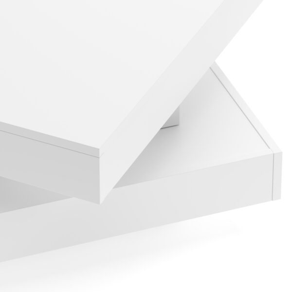 Beistelltisch ELEGANCE drehbar weiss – Bild 5
