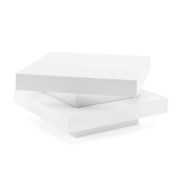 Beistelltisch ELEGANCE drehbar weiss – Bild 2