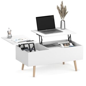Beistelltisch Laptoptisch NORDIC 101 x 51 x 44 cm weiss