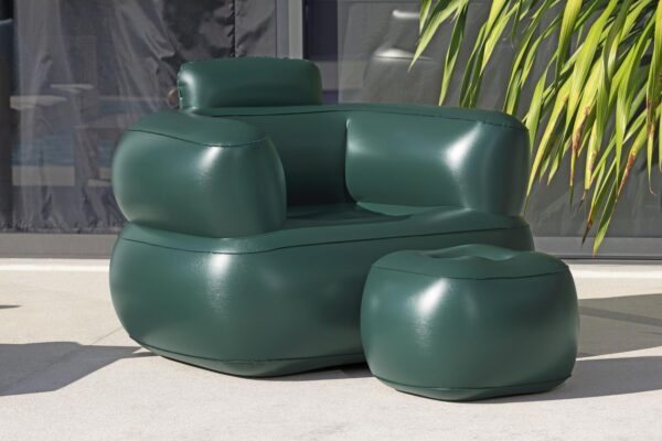 Luftsessel mit Fusshocker Comfi Cube Lounger – Bild 4