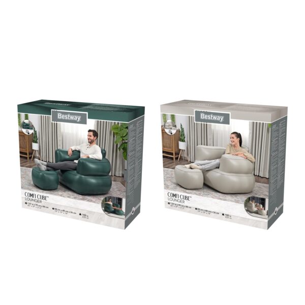 Luftsessel mit Fusshocker Comfi Cube Lounger – Bild 9