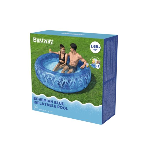 Bestway Kinderpool Bohemian Blue 168 x 53 cm – Bild 9