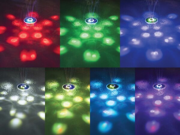 Solar Pool Beleuchtung Floatbright mit Fontäne – Bild 7