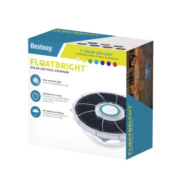 Solar Pool Beleuchtung Floatbright mit Fontäne – Bild 8