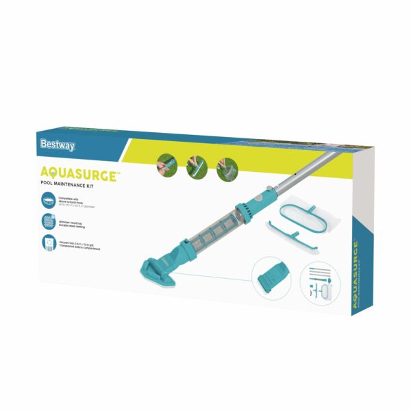 Poolsauger Set AquaSurge kabellos mit Kescher und Bürste – Bild 9
