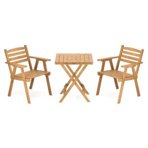 Bistroset Holz HUGO 3-teilig