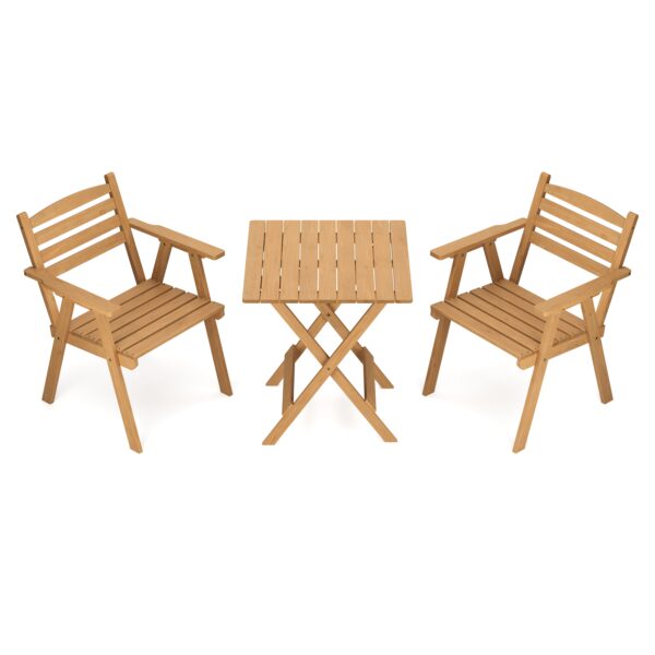 Bistroset Holz HUGO 3-teilig – Bild 2