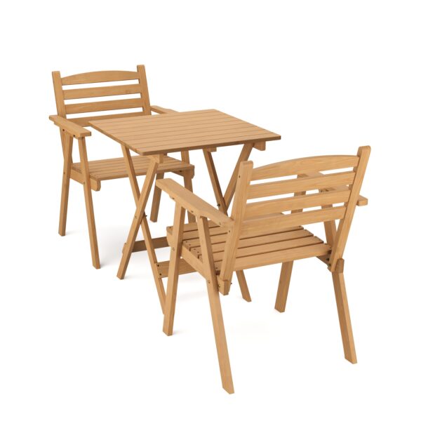 Bistroset Holz HUGO 3-teilig – Bild 3