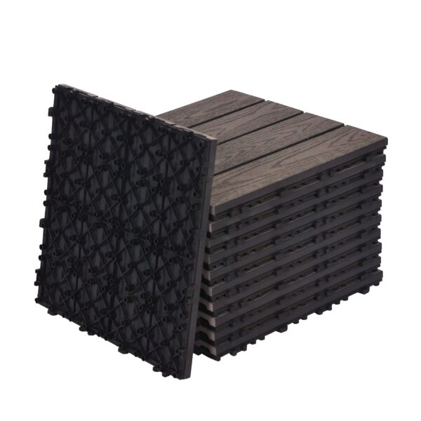 Bodenplatte BENTON 11er Set 30 x 30 cm braun – Bild 4