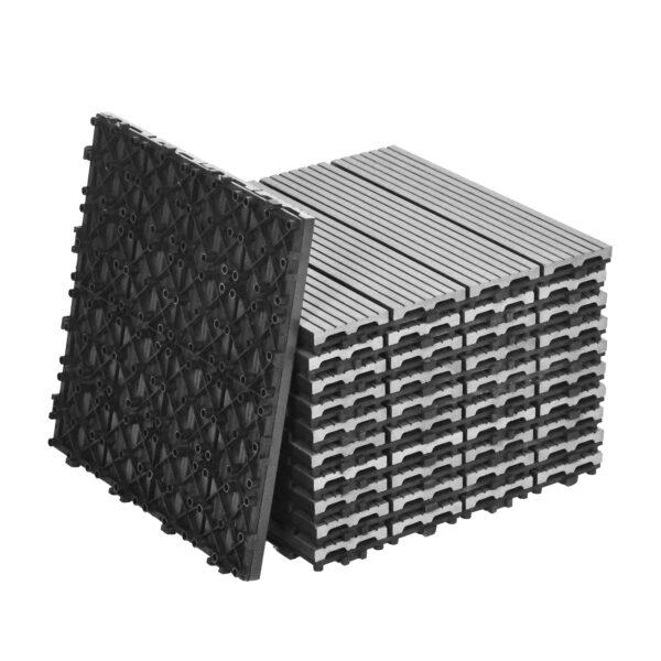 Bodenplatte PALMER 11er Set 30 x 30 cm grau – Bild 4