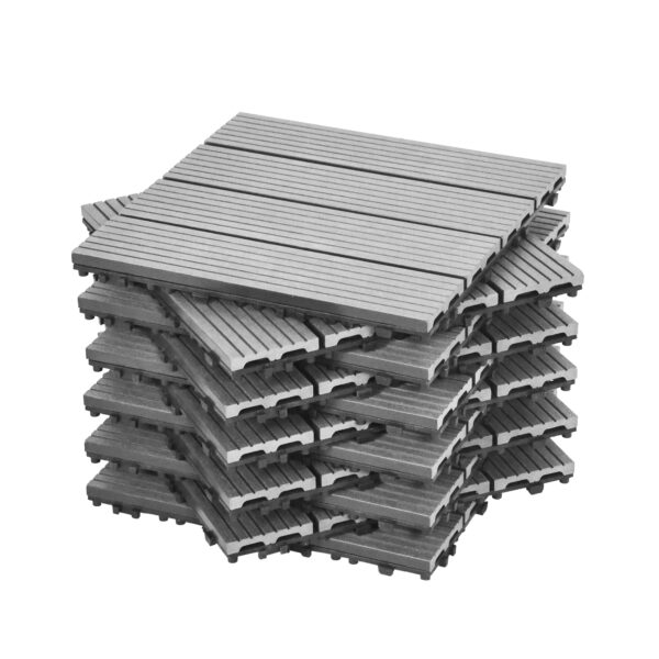 Bodenplatte PALMER 11er Set 30 x 30 cm grau – Bild 2