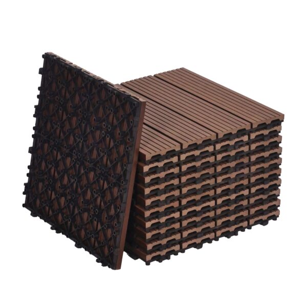 Bodenplatte PALMER 11er Set 30 x 30 cm braun – Bild 4