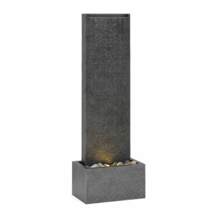 Brunnen Steinoptik mit LED 34 x 22 x 100 cm