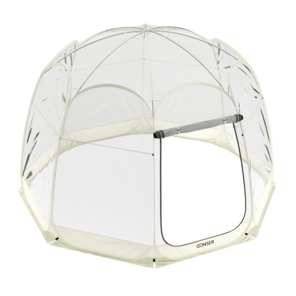 Pop-Up Bubble Zelt LED 8-10 Personen 3.8 m transparent/weiss – Bild 3