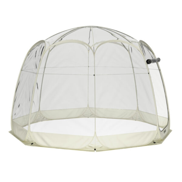 Pop-Up Bubble Zelt LED 8-10 Personen 3.8 m transparent/weiss – Bild 4