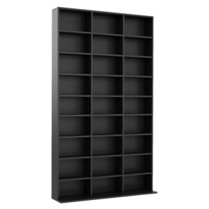 Bücherregal CD-Schrank MAKS 102 x 175 cm schwarz