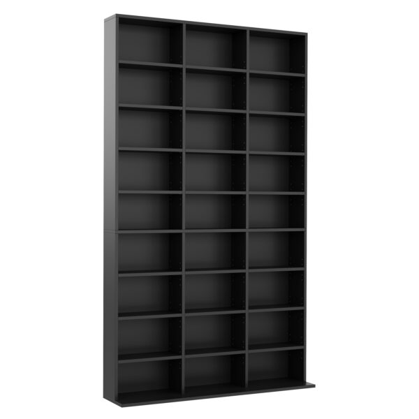 Bücherregal CD-Schrank MAKS 102 x 175 cm schwarz