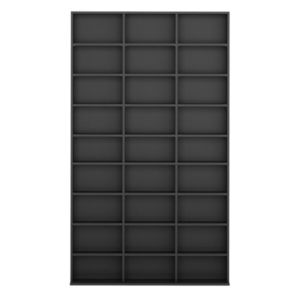 Bücherregal CD-Schrank MAKS 102 x 175 cm schwarz – Bild 2