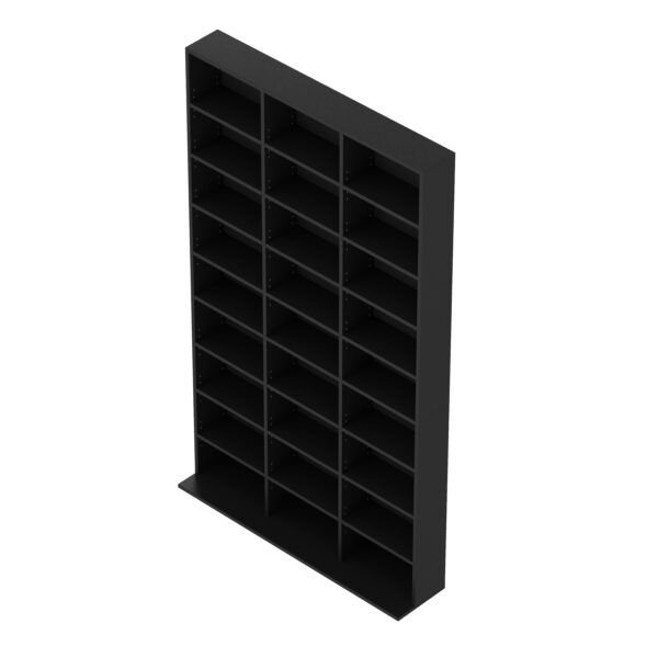 Bücherregal CD-Schrank MAKS 102 x 175 cm schwarz – Bild 4