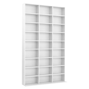 Bücherregal CD-Schrank MAKS 102 x 175 cm weiss