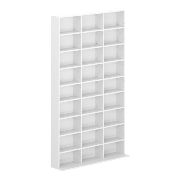Bücherregal CD-Schrank MAKS 102 x 175 cm weiss – Bild 3