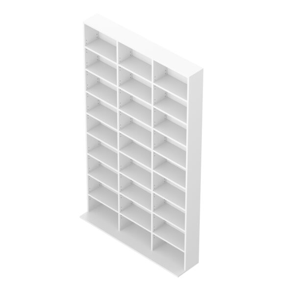 Bücherregal CD-Schrank MAKS 102 x 175 cm weiss – Bild 4