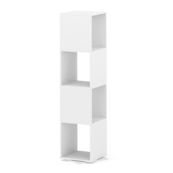 Bücherregal Drehregal KIANO mit 4 Ebenen 36 x 150 cm weiss – Bild 3