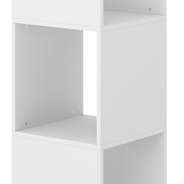 Bücherregal Drehregal KIANO mit 4 Ebenen 36 x 150 cm weiss – Bild 6