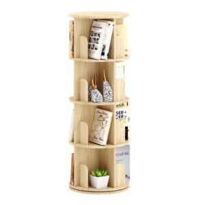 Bücherregal Drehregal VEDA mit 4 Ebenen 44 x 126 cm natur