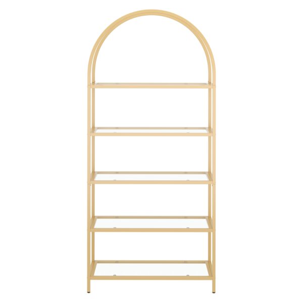 Bücherregal Glas TYRO 83 x 183 cm gold – Bild 2