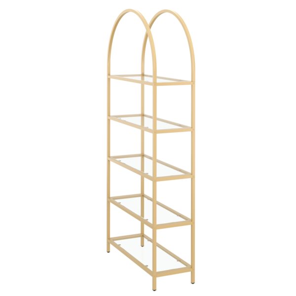 Bücherregal Glas TYRO 83 x 183 cm gold – Bild 3