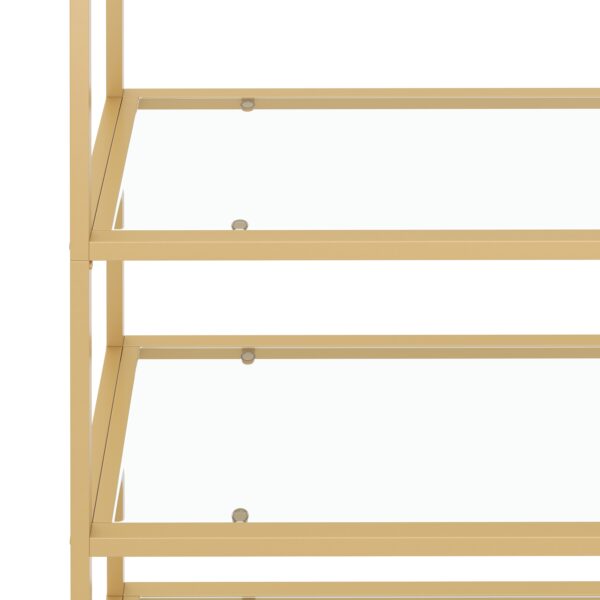 Bücherregal Glas TYRO 83 x 183 cm gold – Bild 7