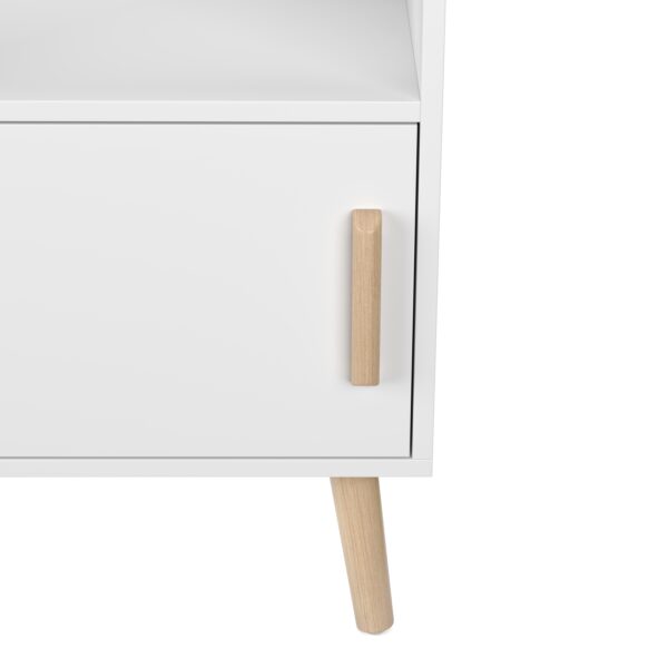 Bücherregal NORDIC 42 x 30 x 127 cm weiss – Bild 5