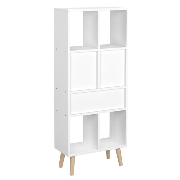 Bücherregal NORDIC 50 x 24 x 121 cm weiss – Bild 4