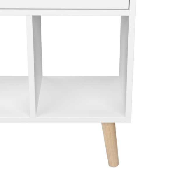 Bücherregal NORDIC 50 x 24 x 121 cm weiss – Bild 6