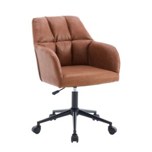Bürostuhl Leder PORTO braun