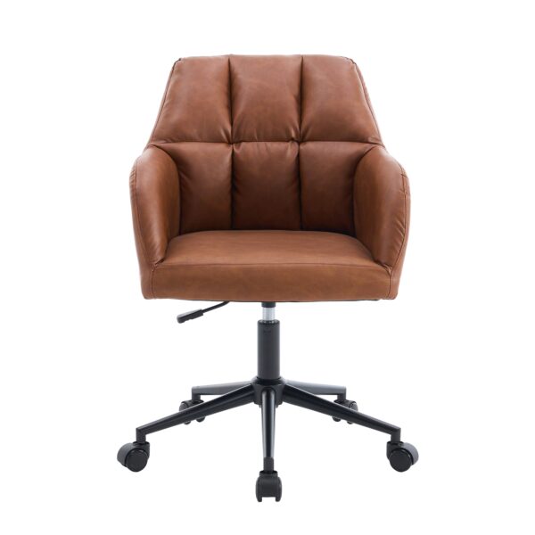 Bürostuhl Leder PORTO braun – Bild 2