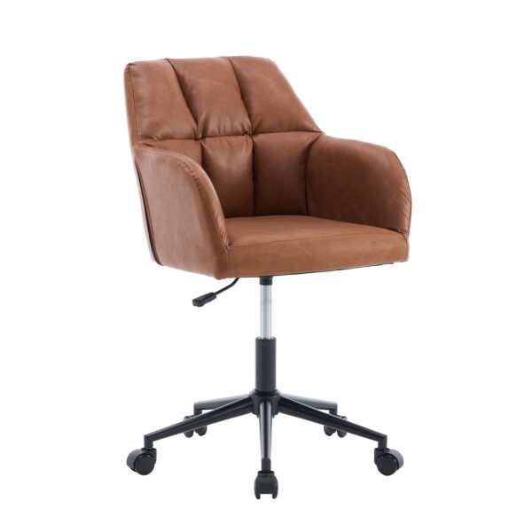 Bürostuhl Leder PORTO braun – Bild 4