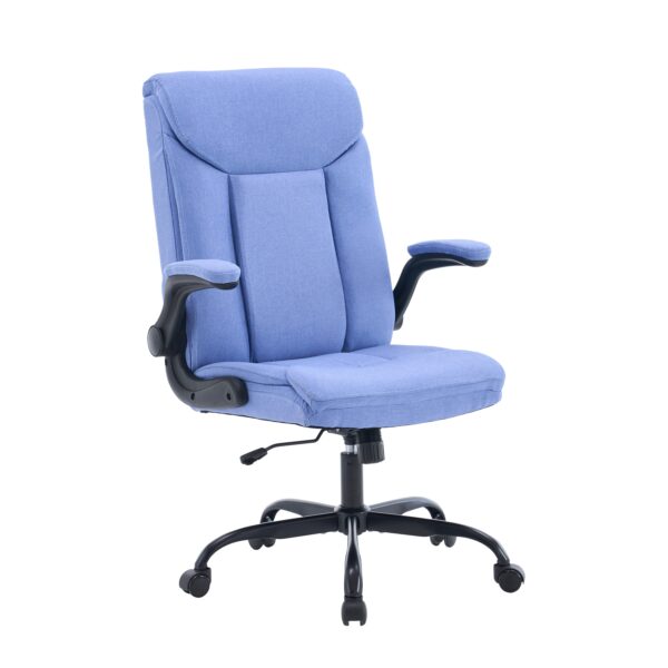 Bürostuhl Leinen OPTIMUS blau