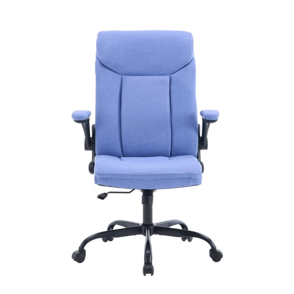 Bürostuhl Leinen OPTIMUS blau – Bild 2