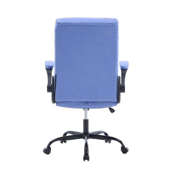 Bürostuhl Leinen OPTIMUS blau – Bild 5
