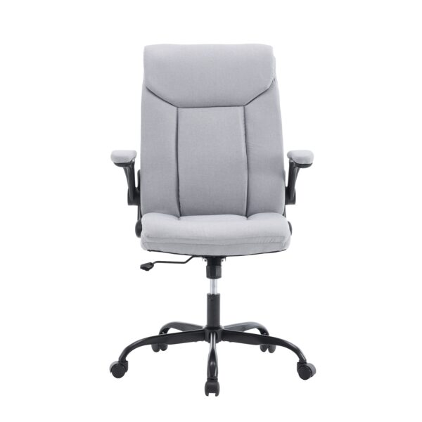 Bürostuhl Leinen OPTIMUS grau – Bild 2