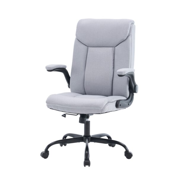 Bürostuhl Leinen OPTIMUS grau – Bild 3