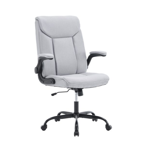 Bürostuhl Leinen OPTIMUS grau – Bild 4